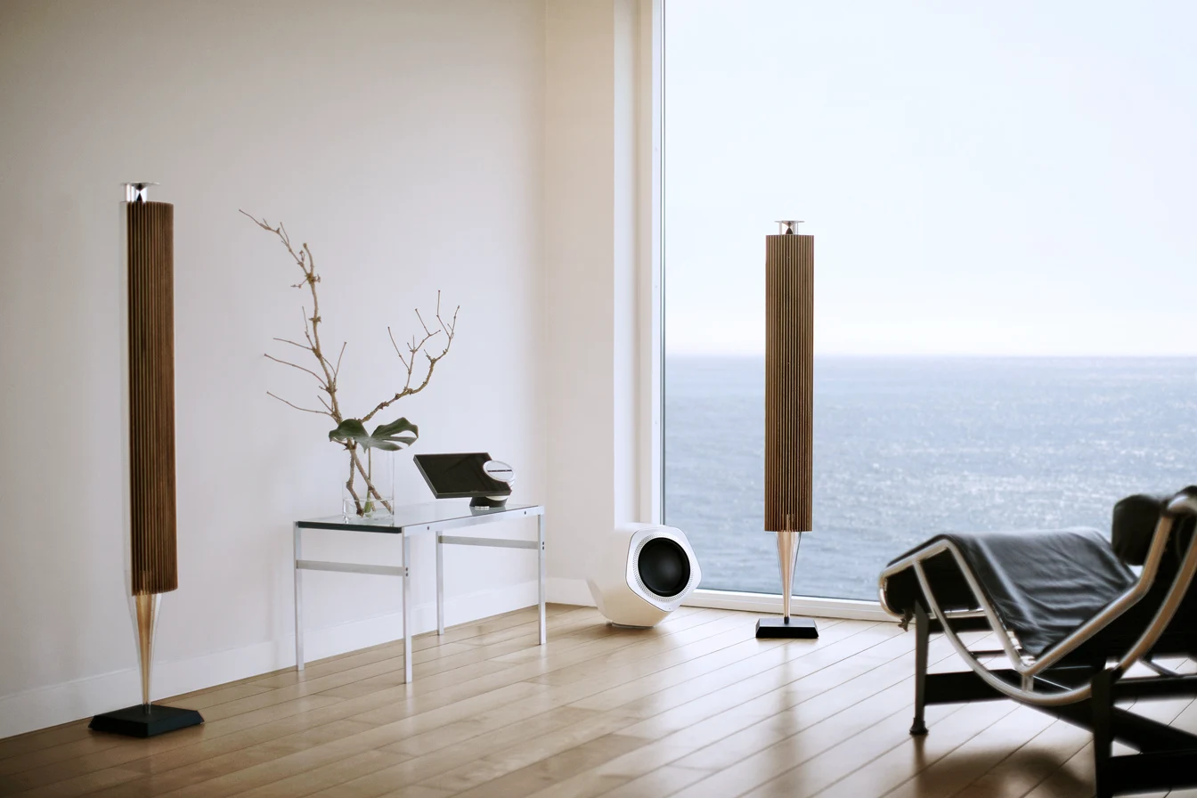 Beolab 18 Silver Walnut in an Interior Setting